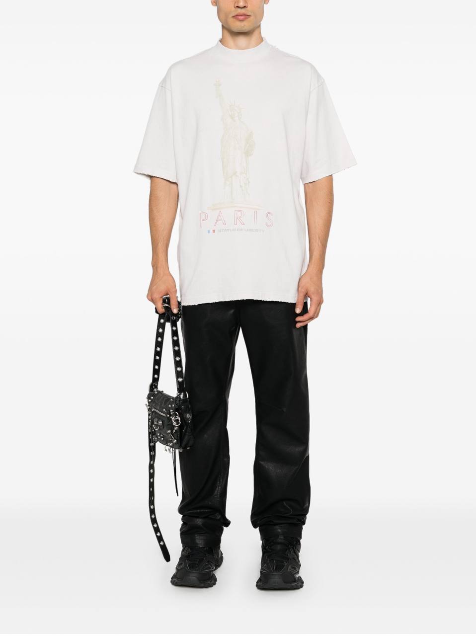 Balenciaga Paris Liberty cotton T-shirt