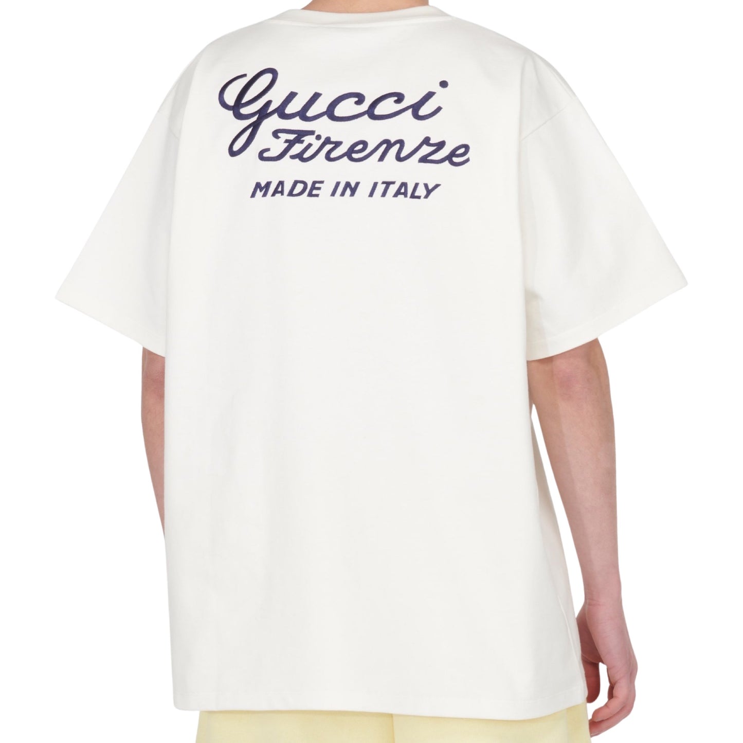 Gucci  Embroidered cotton jersey T-shirt Oversize