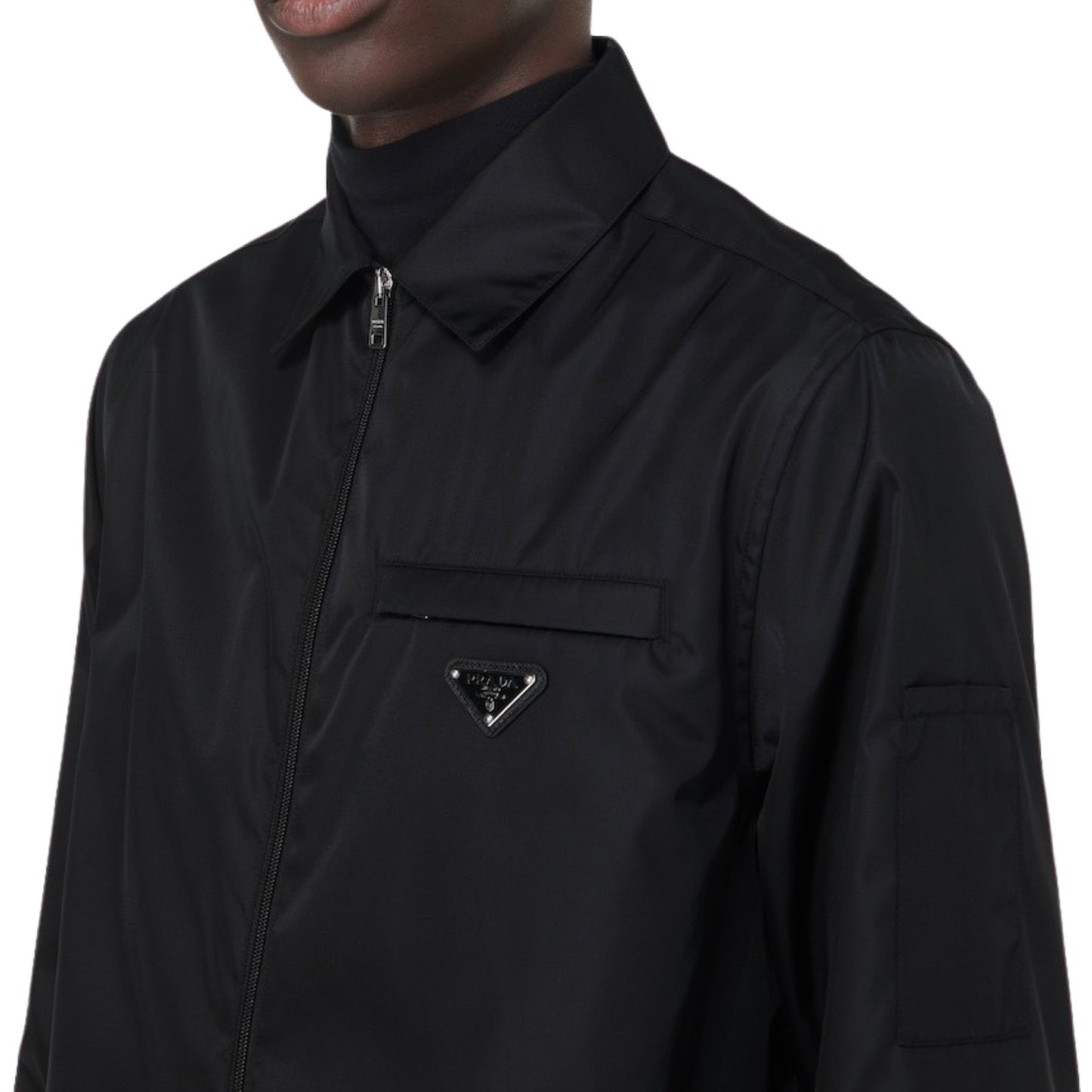 Prada Re-Nylon shirt jacket Black