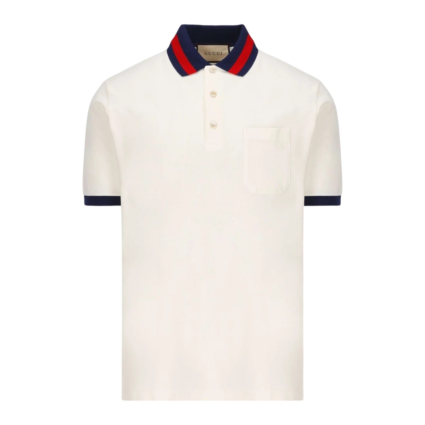 Gucci  Web Collar Polo shirt White