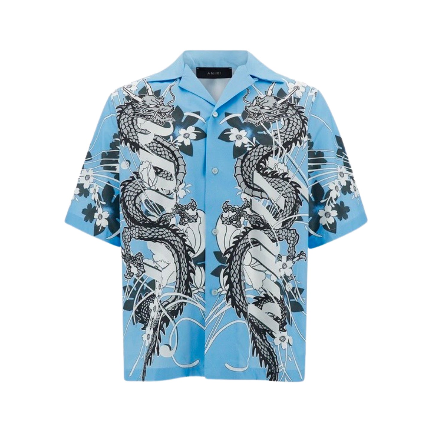 Amiri Dragon Print Shirt Blue