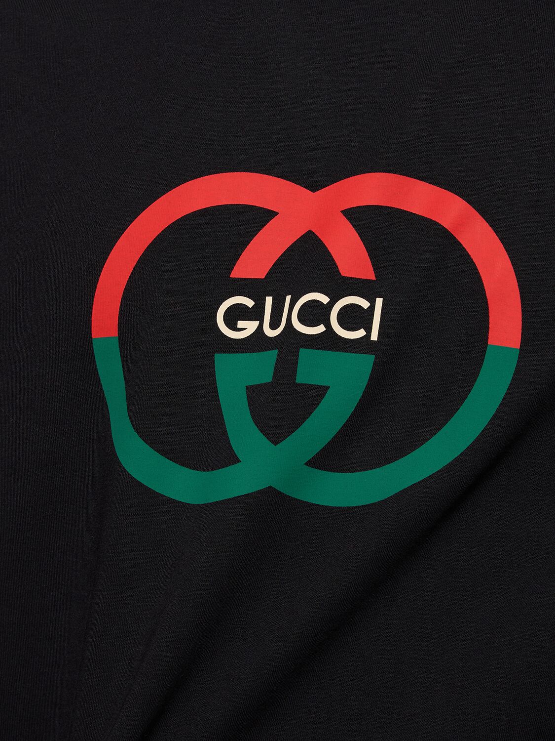 Gucci logo-print cotton T-shirt Black