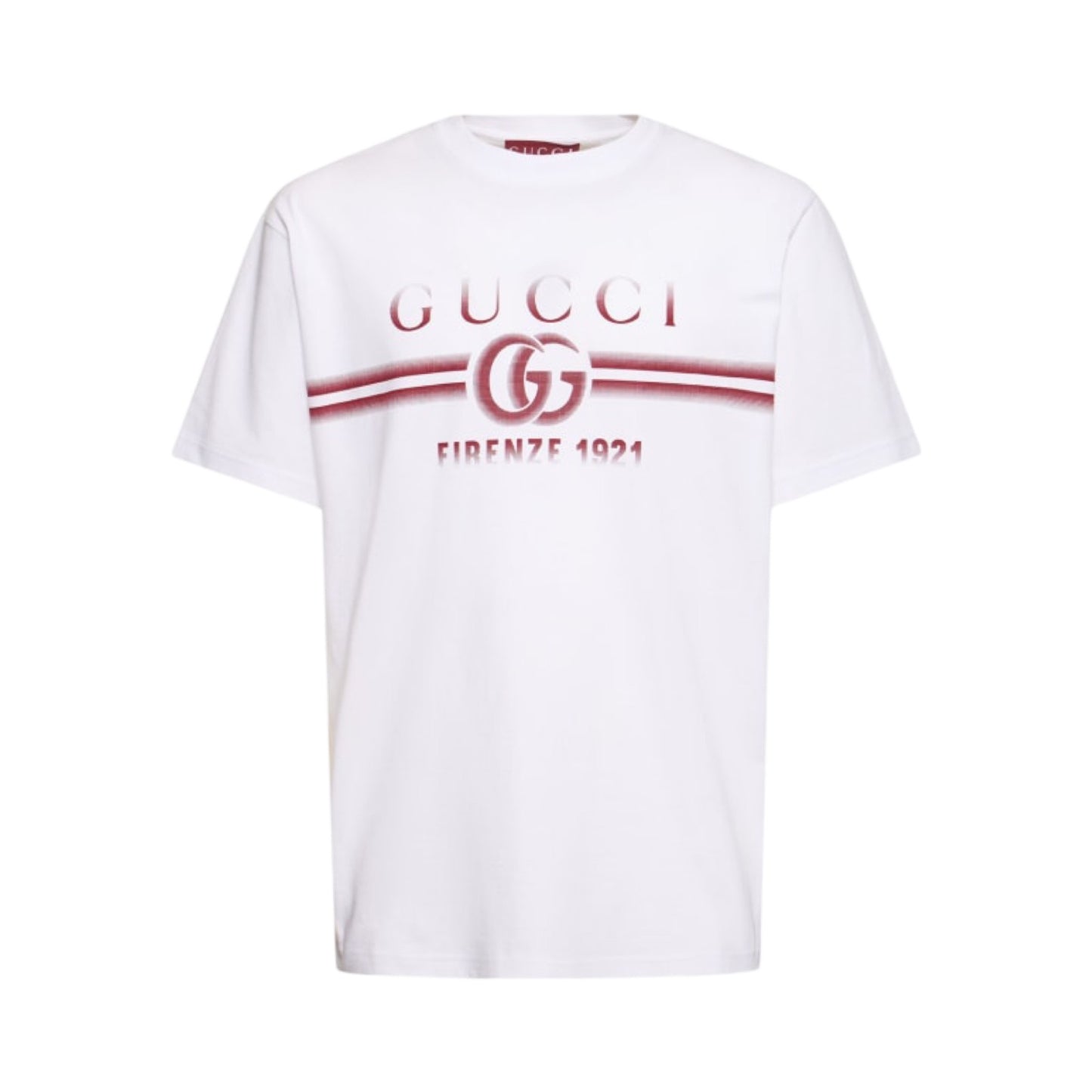 Gucci printed cotton jersey t-shirt white