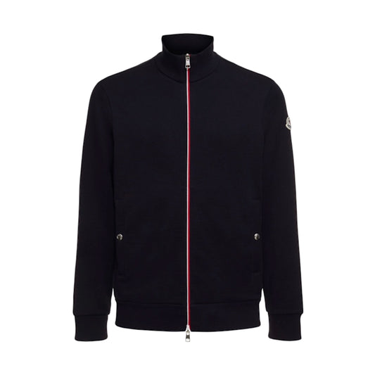 Moncler appliqué-logo zipped tracksuit black