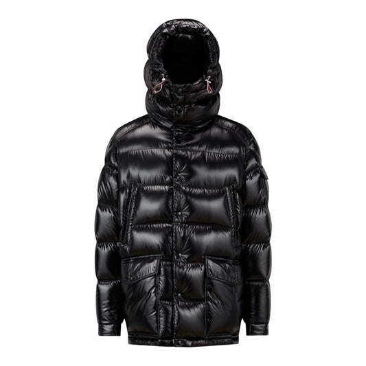 Moncler Chiablese hooded puffer jacket black