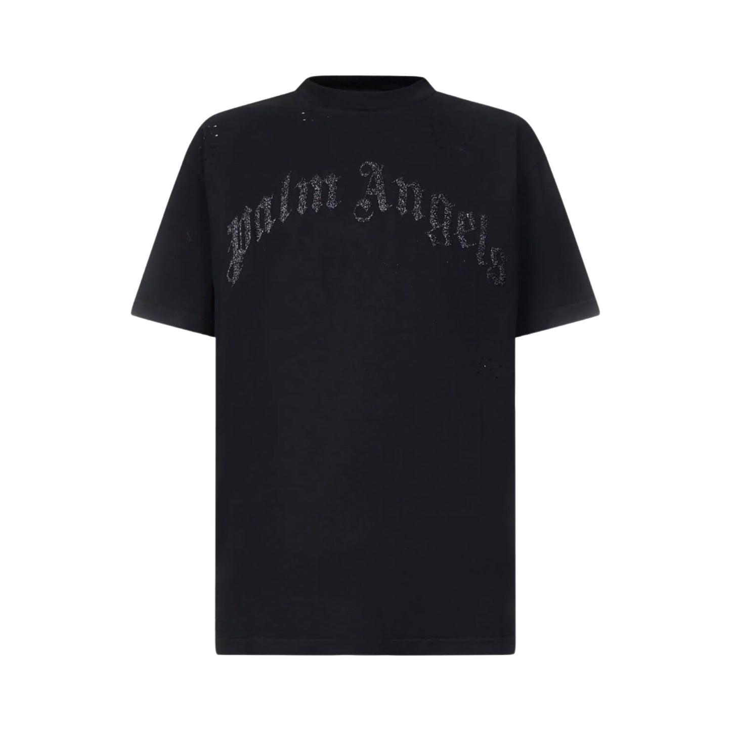 Palm Angels logo print T-shirt Black