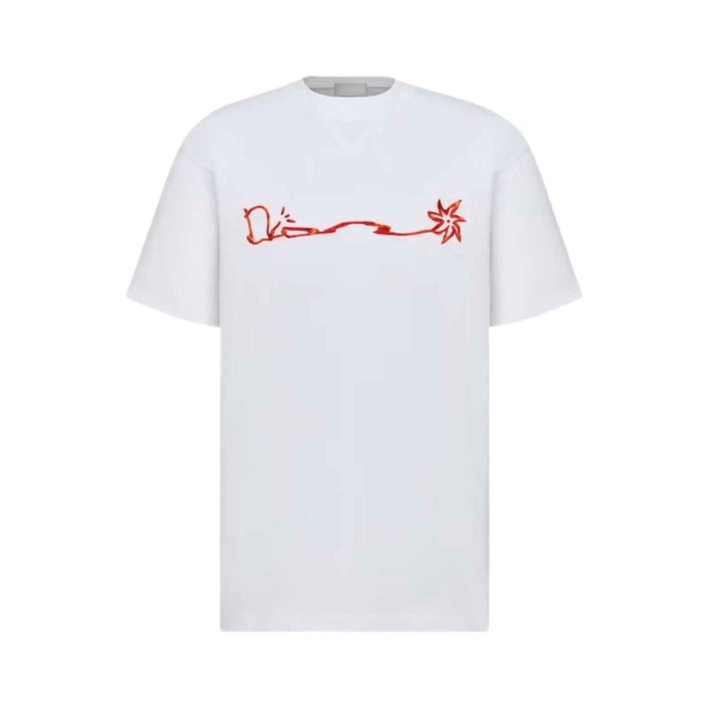 DIOR X CACTUS JACK Embroidery T-shirt White