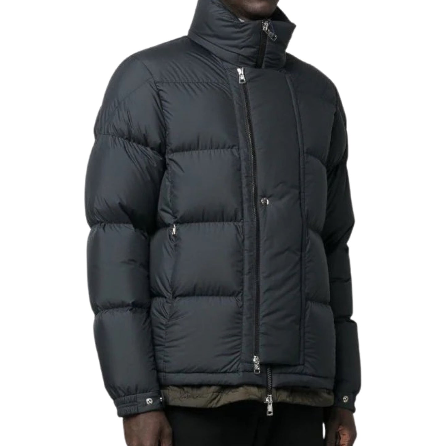Moncler padded zip-fastening jacket Black