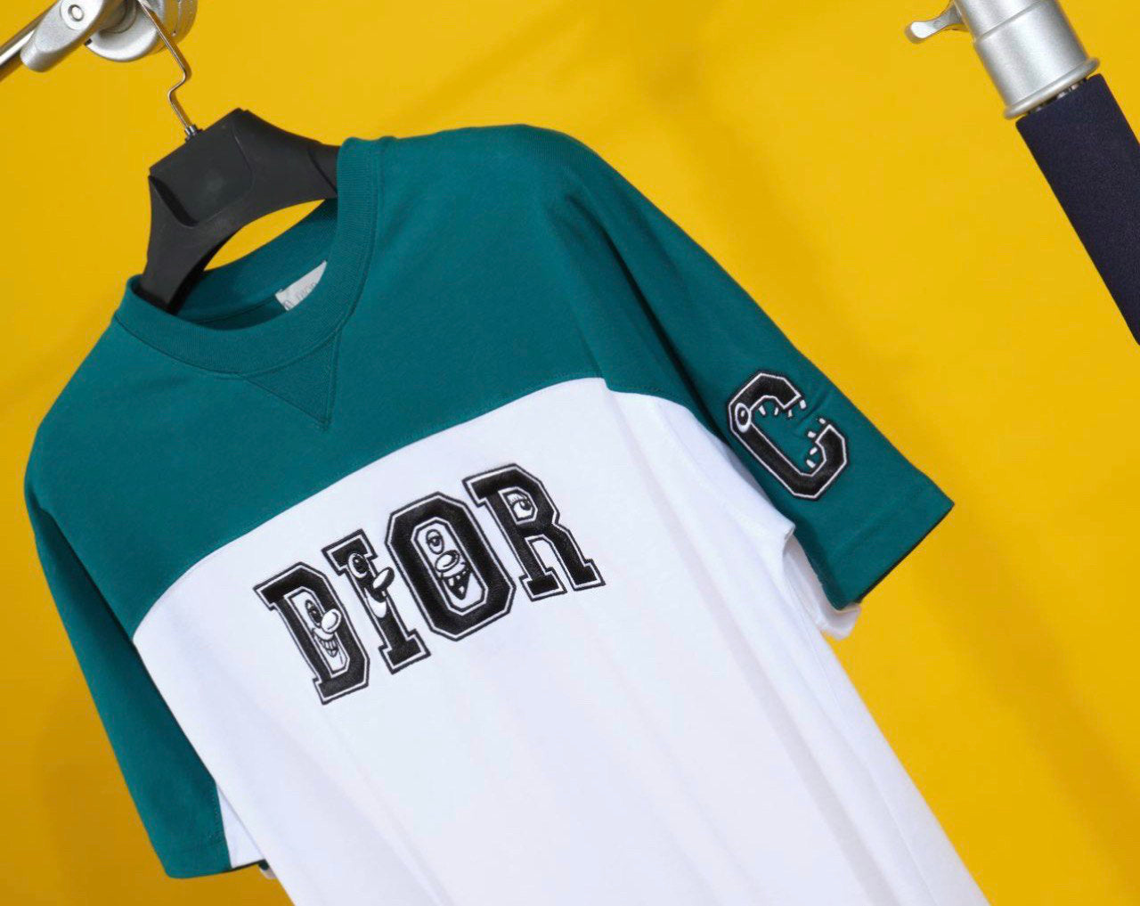 Dior x Kenny Scharf Baseball Cotton T-Shirt White