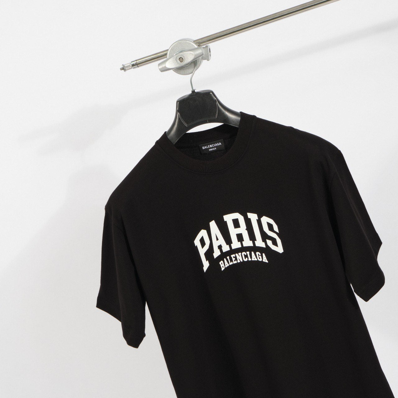 Balenciaga Paris logo cotton T-shirt Black