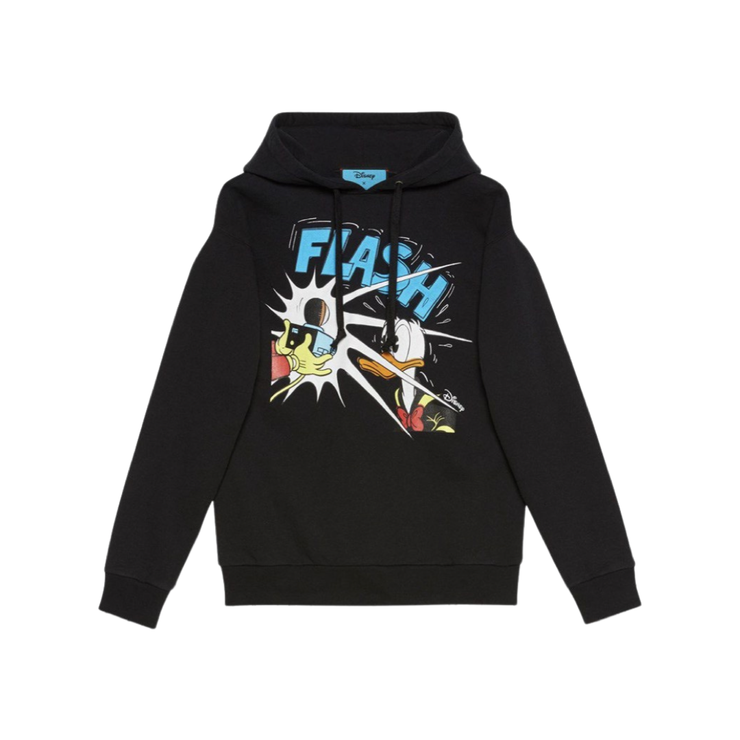 Gucci graphic 'FLASH'-print hoodie Black