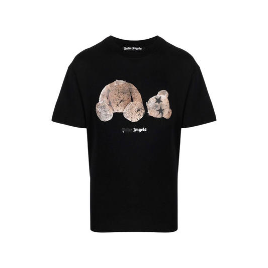 Palm Angels Spray bear-motif Print T-shirt Black