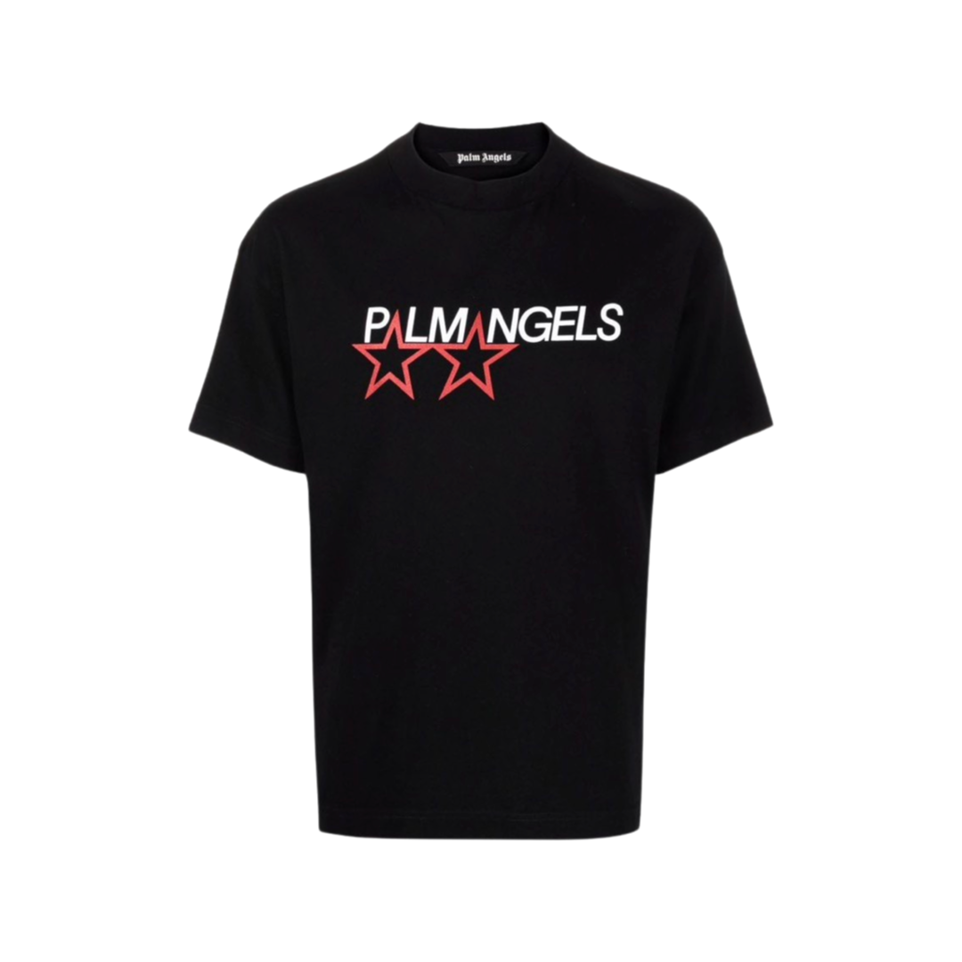Palm Angels logo-print T-shirt Black