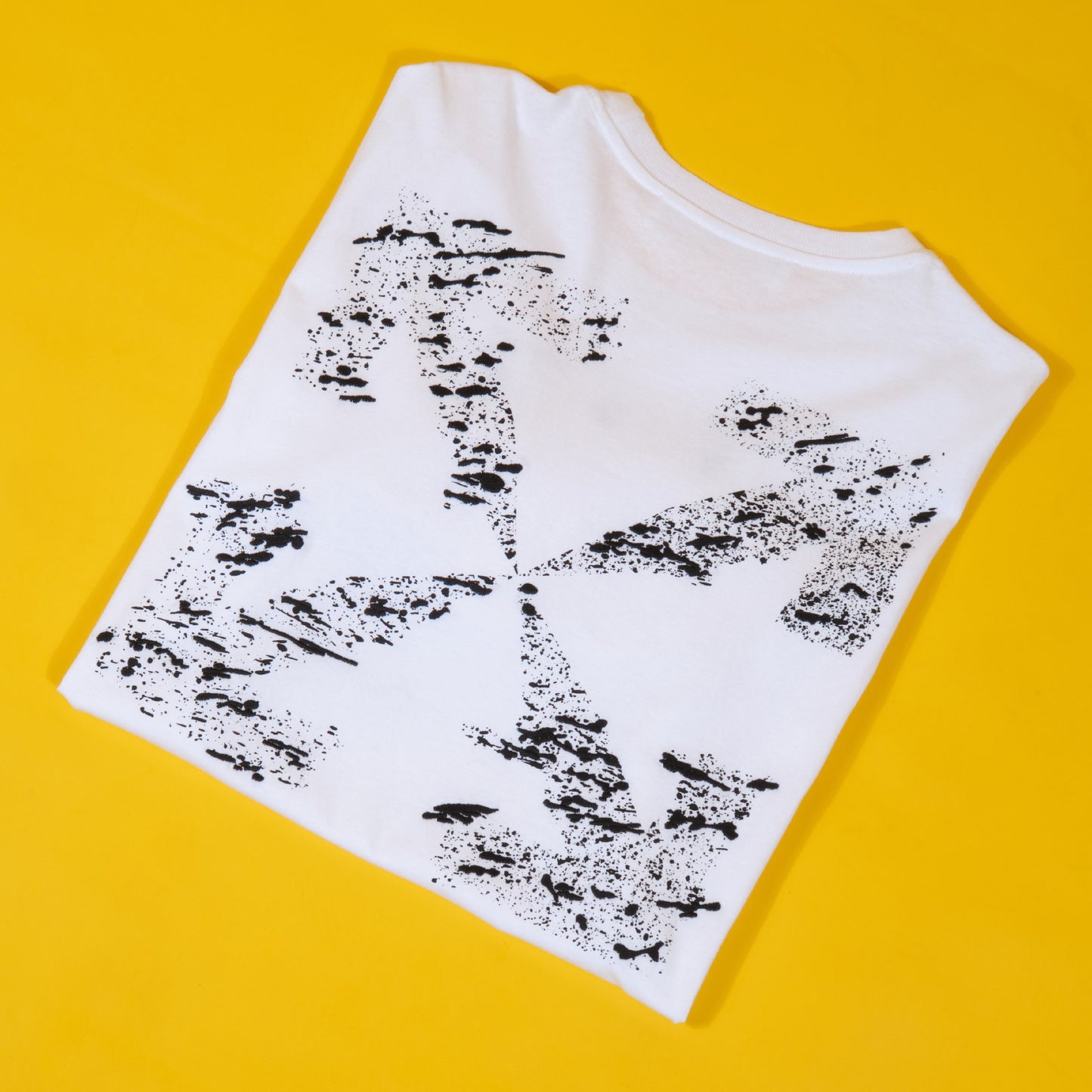 Off-White Embroidered Arrows sprayed print T-shirt White