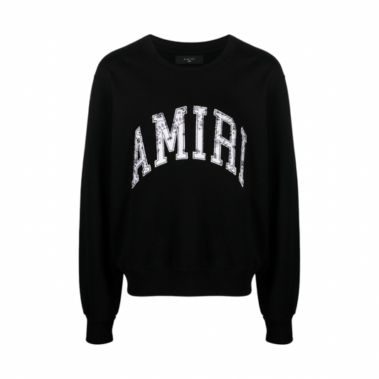 Amiri bandana-print cotton Sweatshirt Black