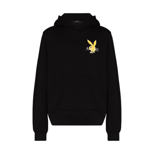 Amiri Playboy Bunny logo-print cotton Hoodie Black