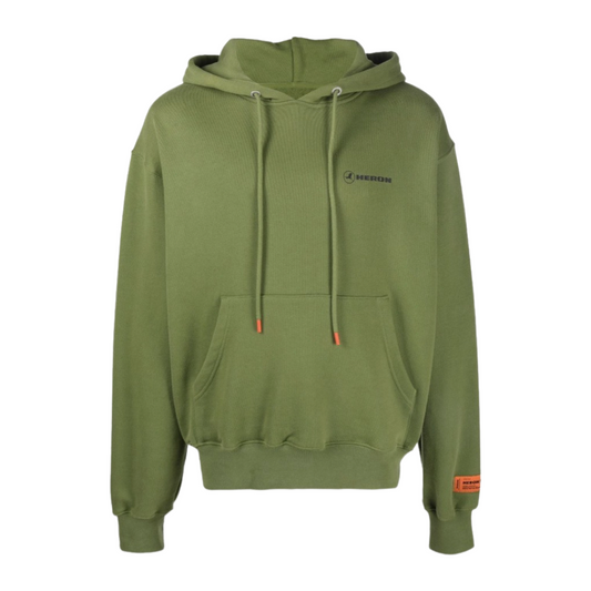 Heron Preston logo-tape print Hoodie Green