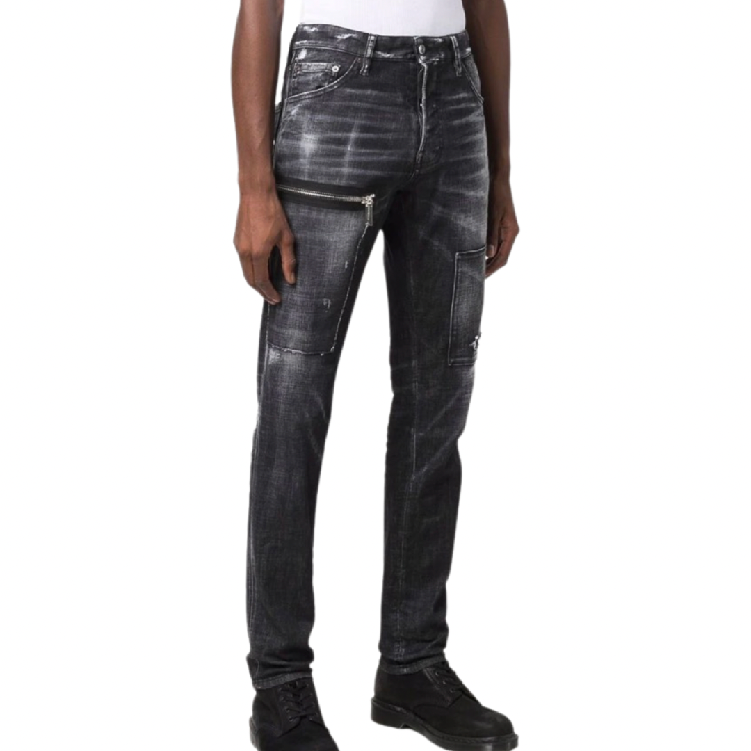 Dsquared2 distressed-effect slim fit jeans