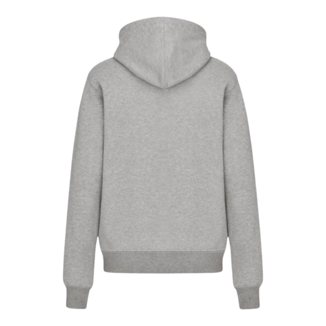 Dior 'CD ICON' embroidery cotton Hoodie Grey