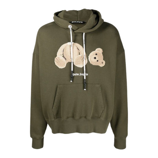 Palm Angels Teddy bear Hoodie Khaki