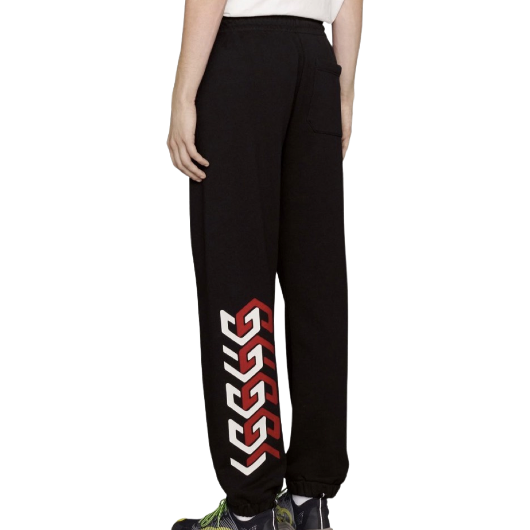 Gucci Relaxed jersey miror print Black Tracksuit Set