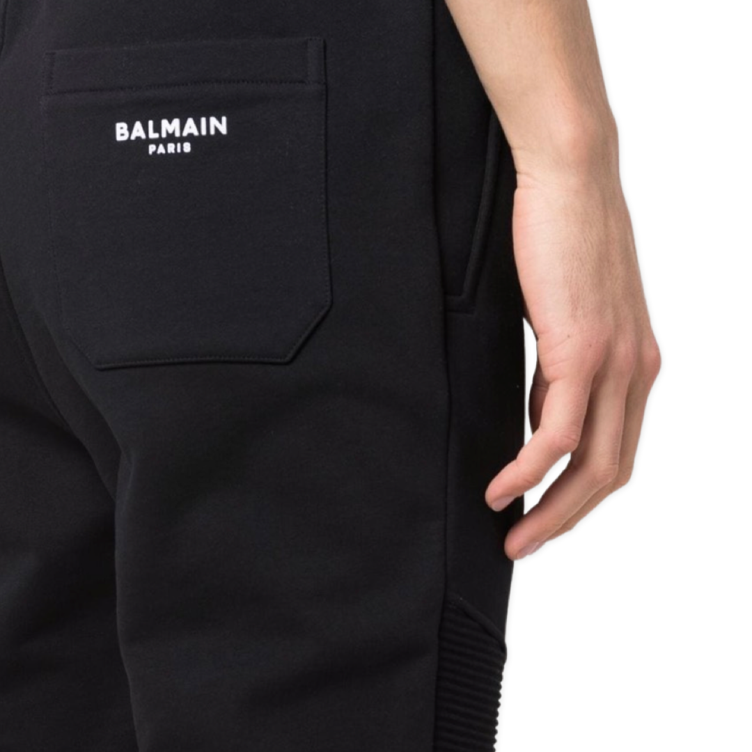 Balmain logo-print zipped Black Tracksuit Set