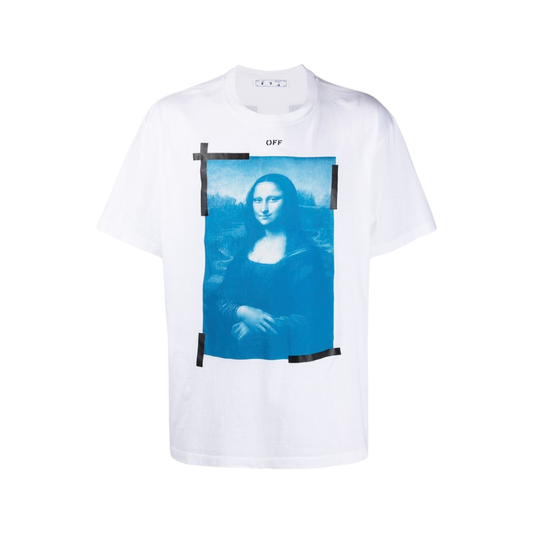 Off-White Mona Lisa tape print T-shirt White