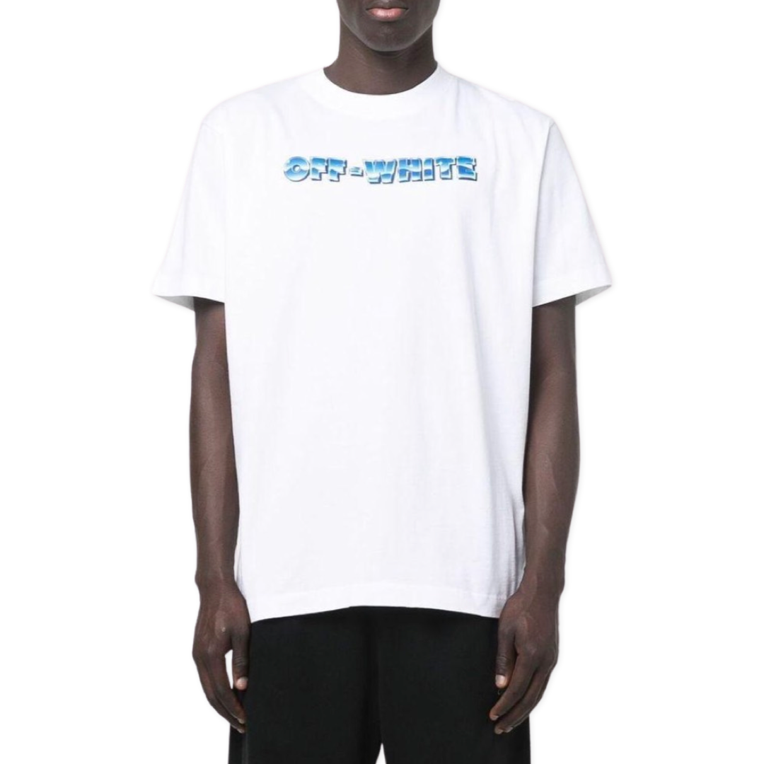 Off-White Blue Metal Arrow print T-shirt White