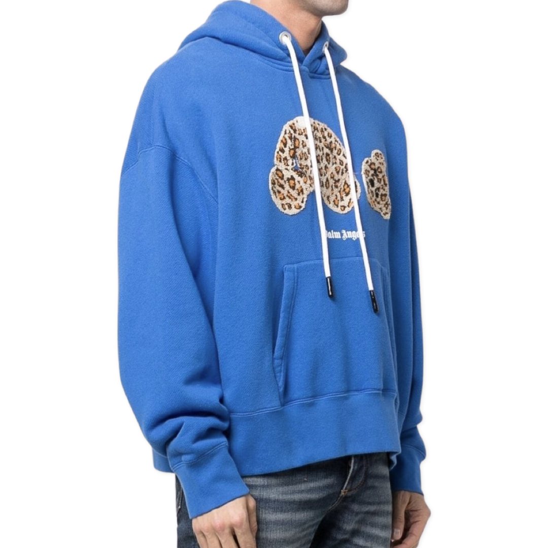 Palm Angels Leopard Teddy Bear Hoodie Black – GangsStoryStore