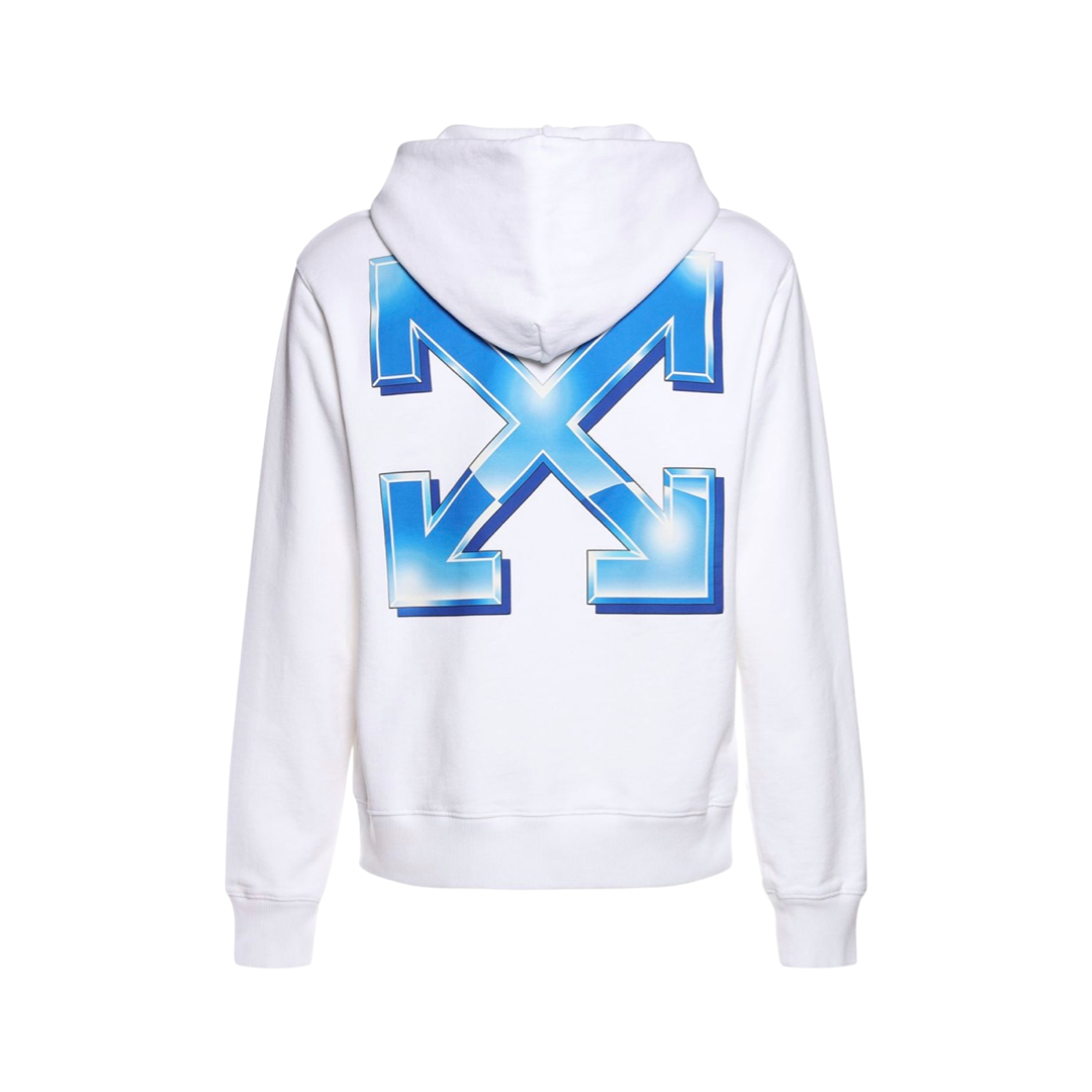 Off-White Metal Arrow motif print Hoodie White