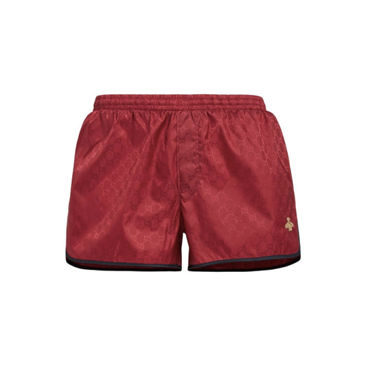 Gucci GG Monogram Swim Shorts Red