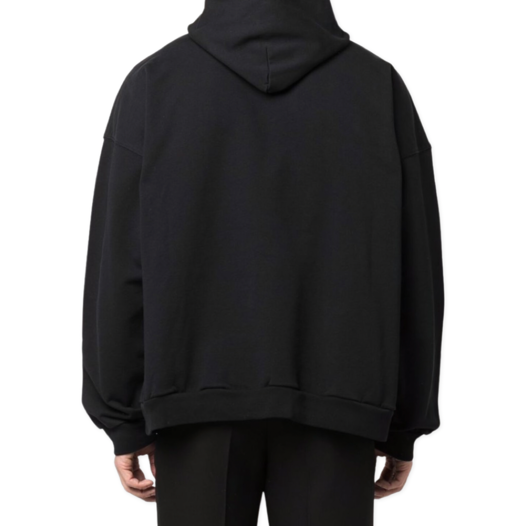 Balenciaga Paris logo hoodie Black
