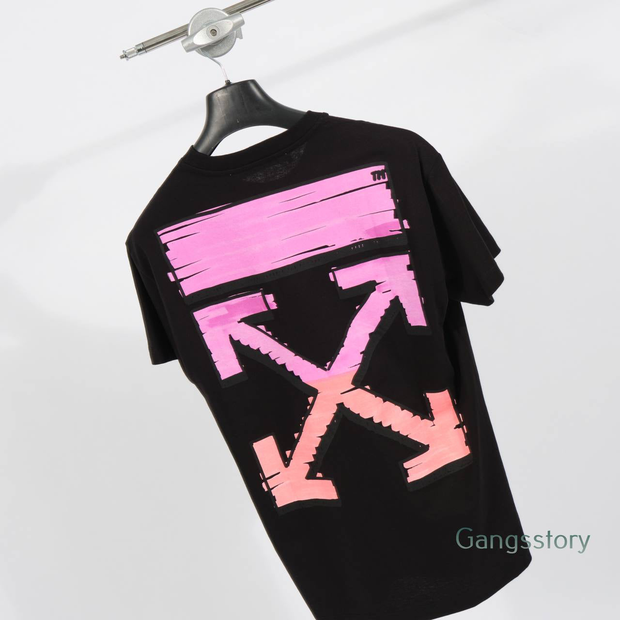 Off-White marker signature cross T-shirt Black