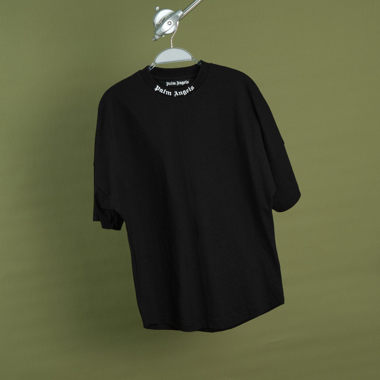 Palm Angels Logo print short-sleeve T-shirt Black