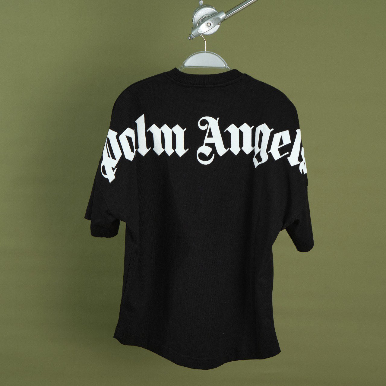 Palm Angels Logo print short-sleeve T-shirt Black