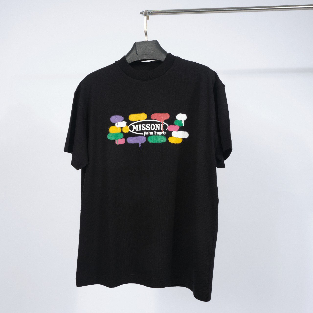 Palm Angels x Missoni Spray Logo print T-Shirt Black