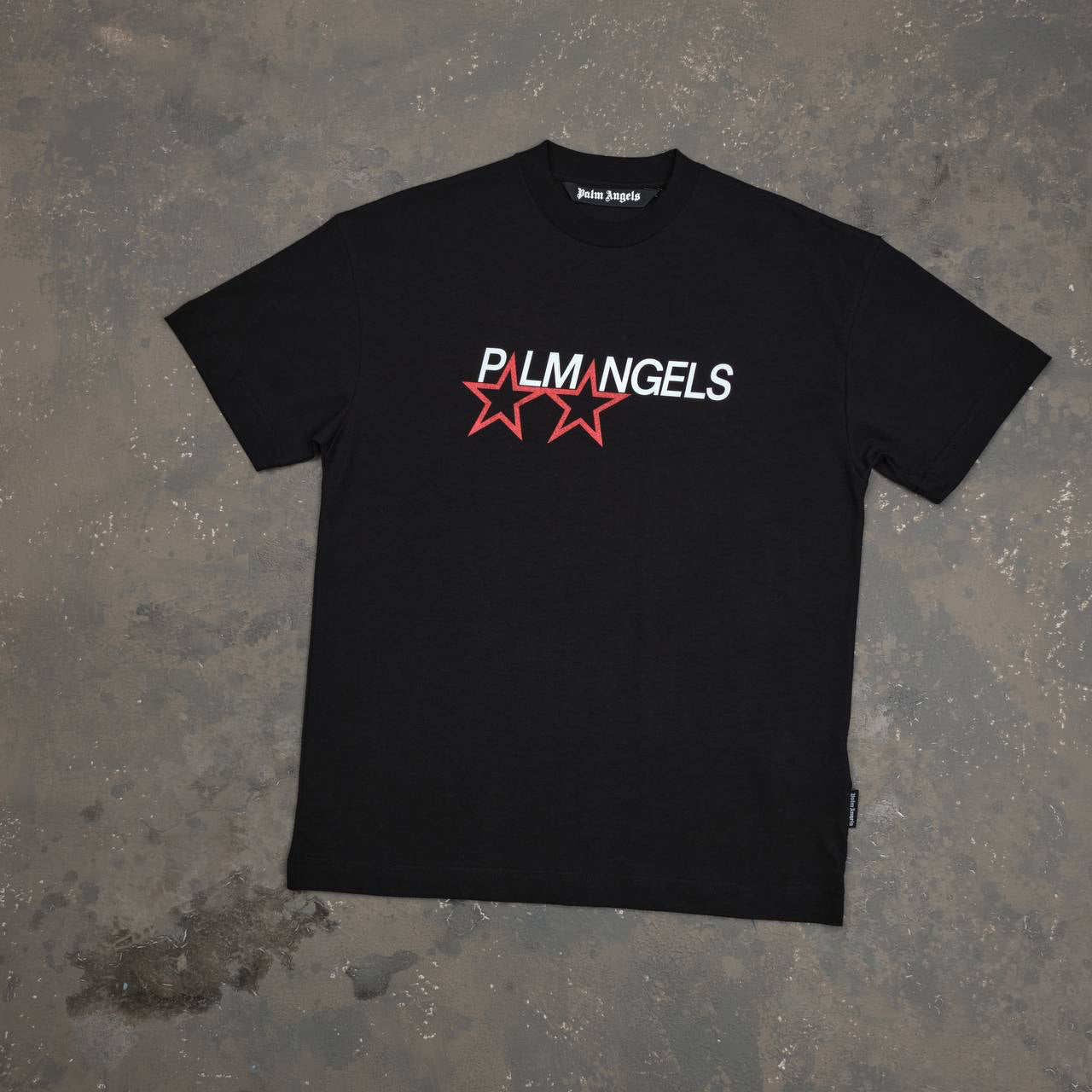 Palm Angels logo-print T-shirt Black