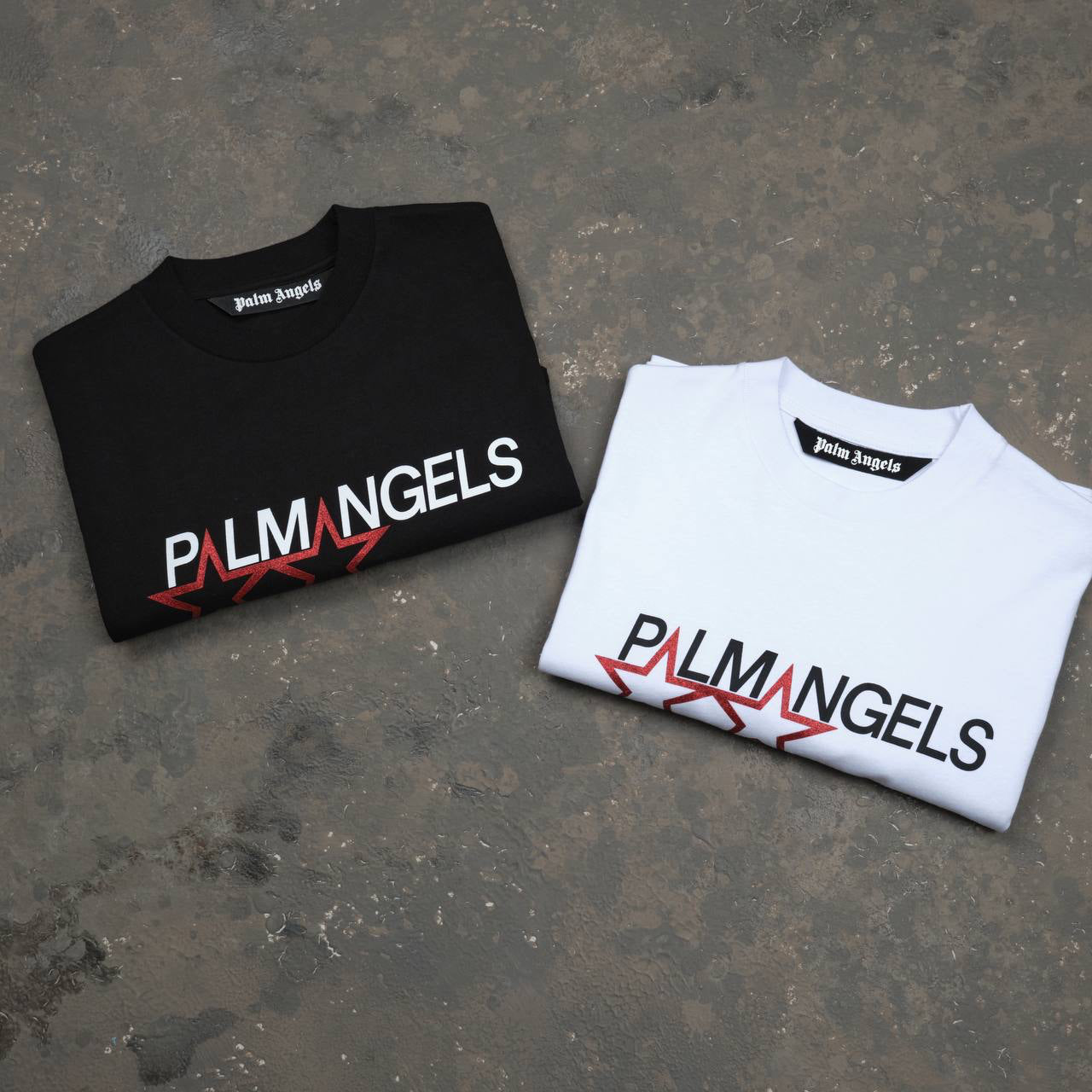 Palm Angels logo-print T-shirt Black